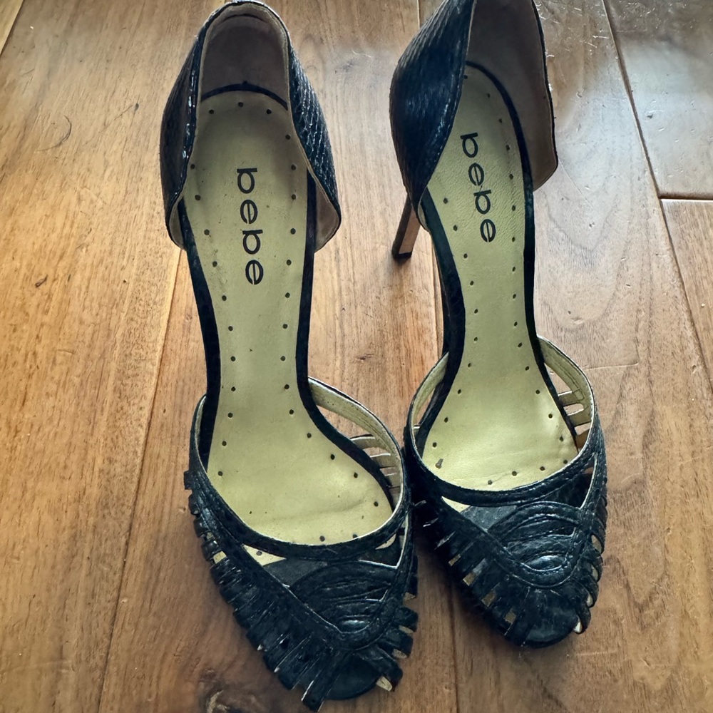 Bebe Black Women's Heels
